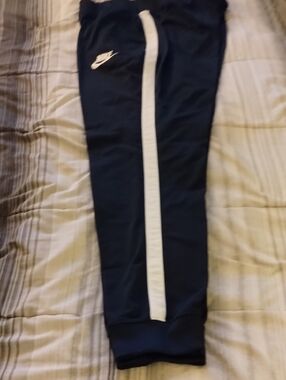 Men's XL Nike Navy Joggers with White Side Stripe